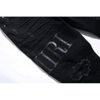 Amiri Jeans Casual Ripped Black Jeans