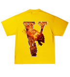 Vlone Juice WRLD Inferno Yellow Tee