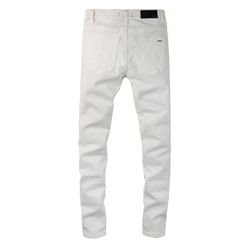 Amiri Jeans Casual Hip Hop Slim Jeans Men