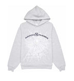 Sp5der Arach NY Phobia Hoodie Ash Grey