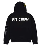 Sp5der Pit Crew Oversized Hoodie Black