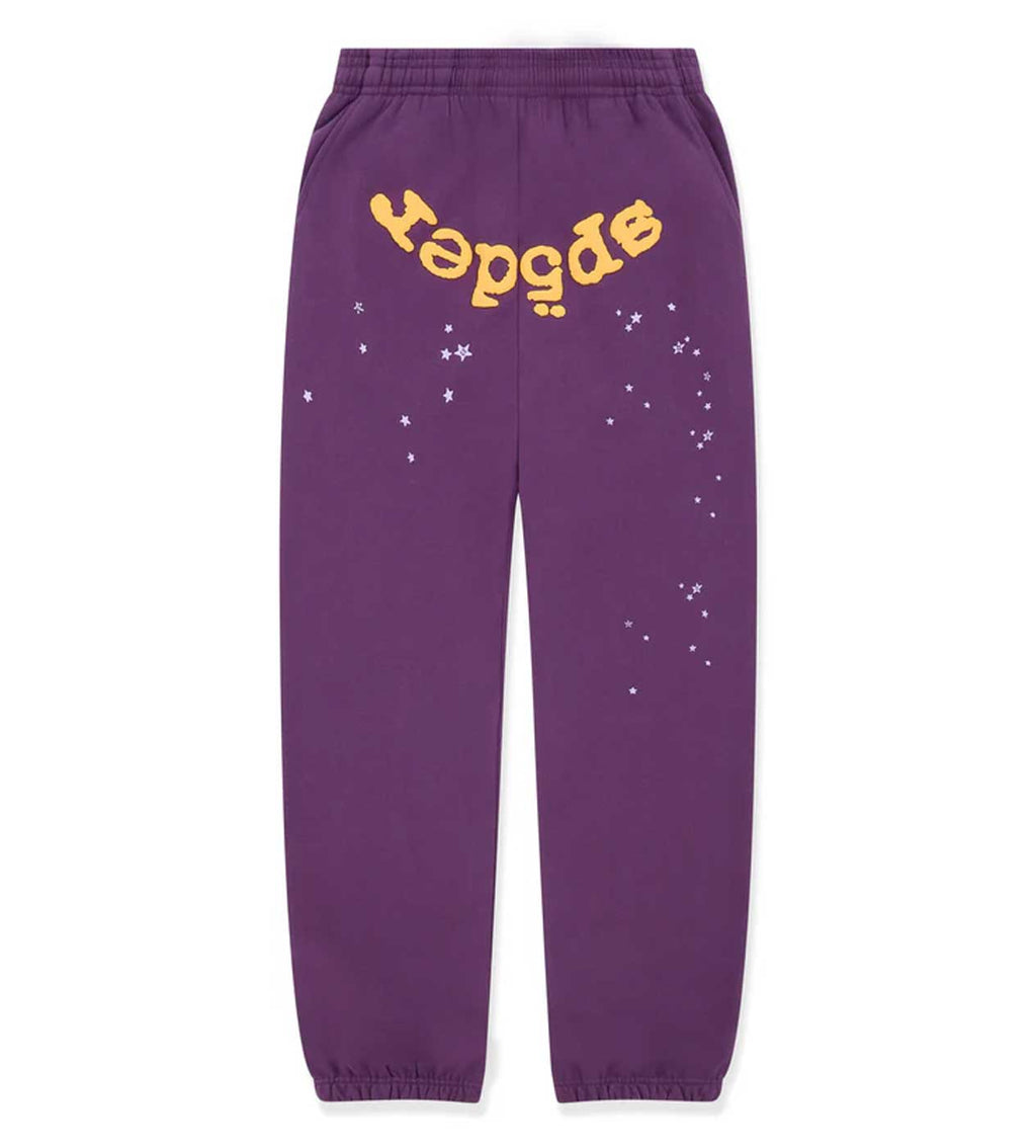Sp5der Star OG Web v2 Sweatpants Purple