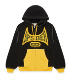 Sp5der T&F Zip-Up Hoodie Black/Yellow