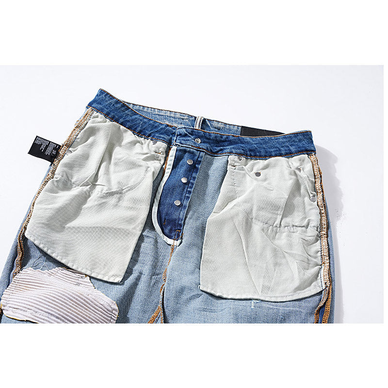 Amiri Jeans Ripped Patch Slim-Fit Stretch Slim-Fit Jeans